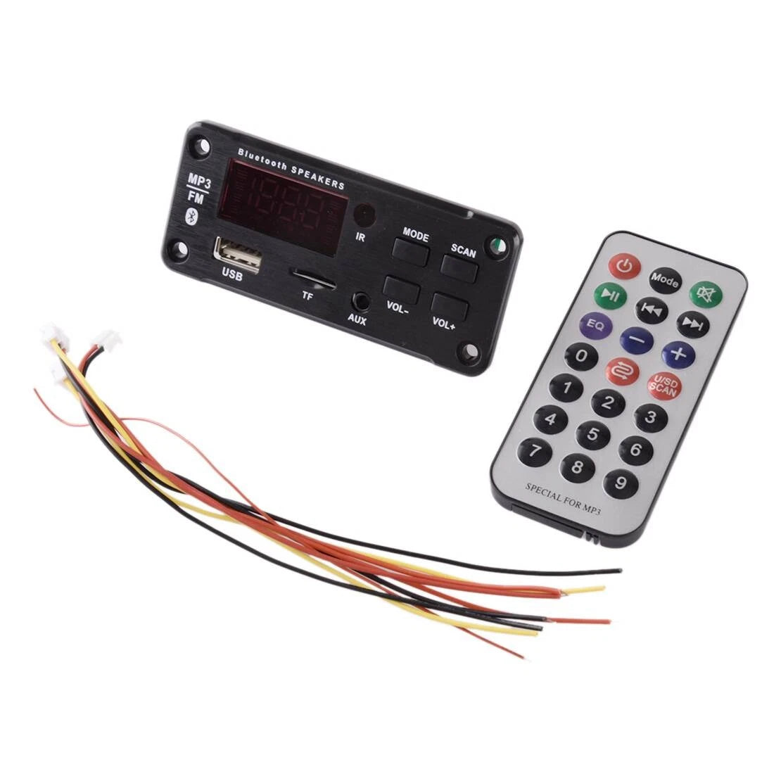 FM Radio Module Bluetooth Speaker MP3 Decoder for Car Music Player (2020-2023)