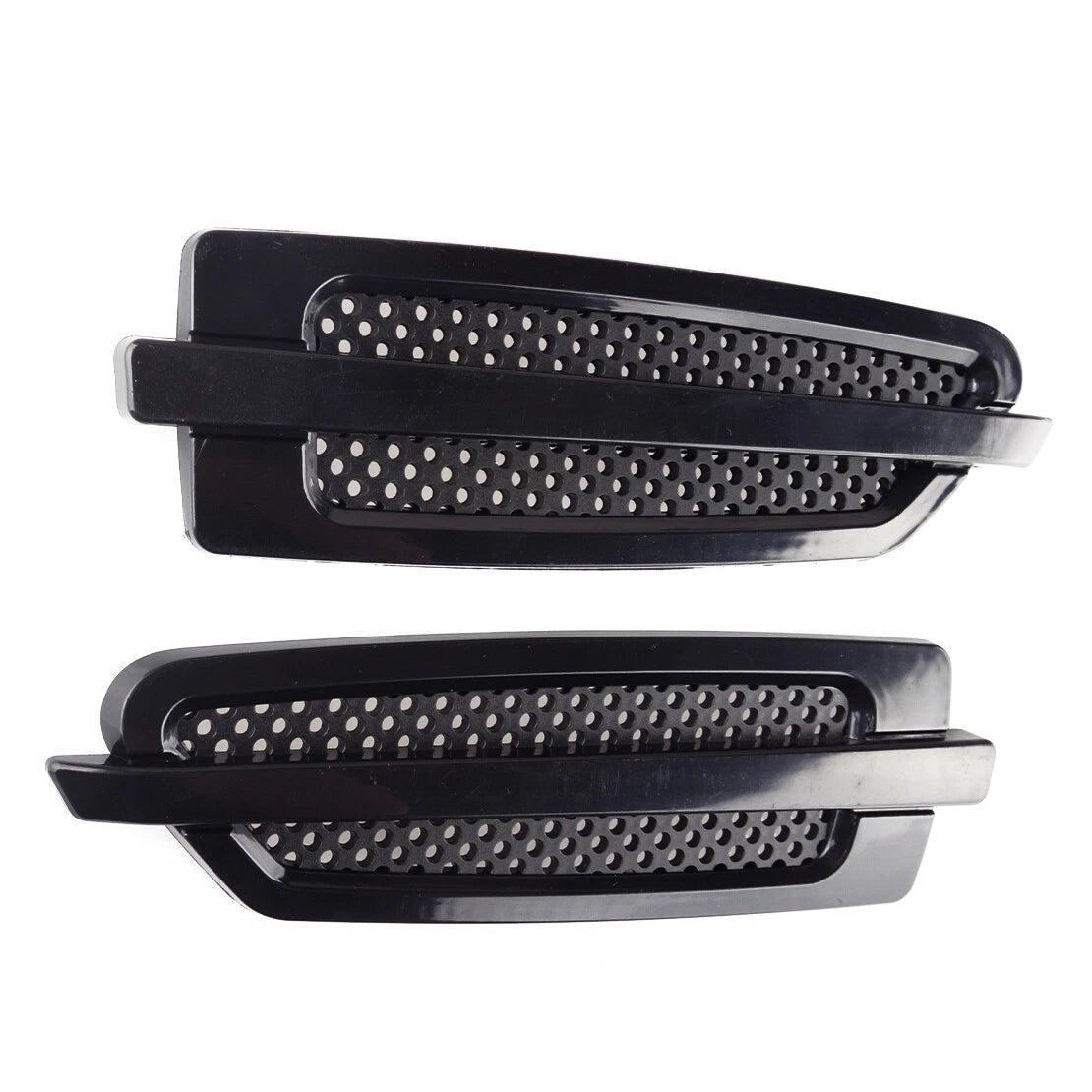 Auto Car Side Air Flow Vent Fender Cover Grille Sticker Black
