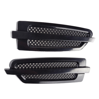 Auto Car Side Air Flow Vent Fender Cover Grille Sticker Black
