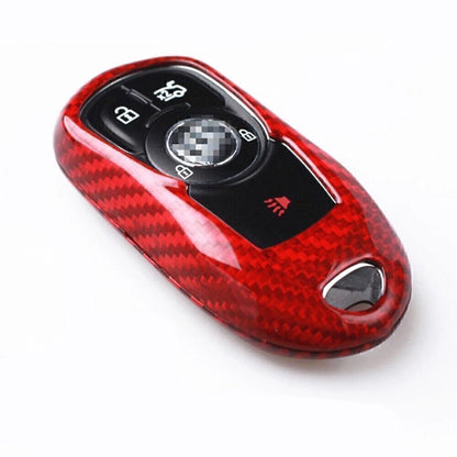 Red Carbon Fiber Key Cover Case for Buick GL8 (2016-2023)