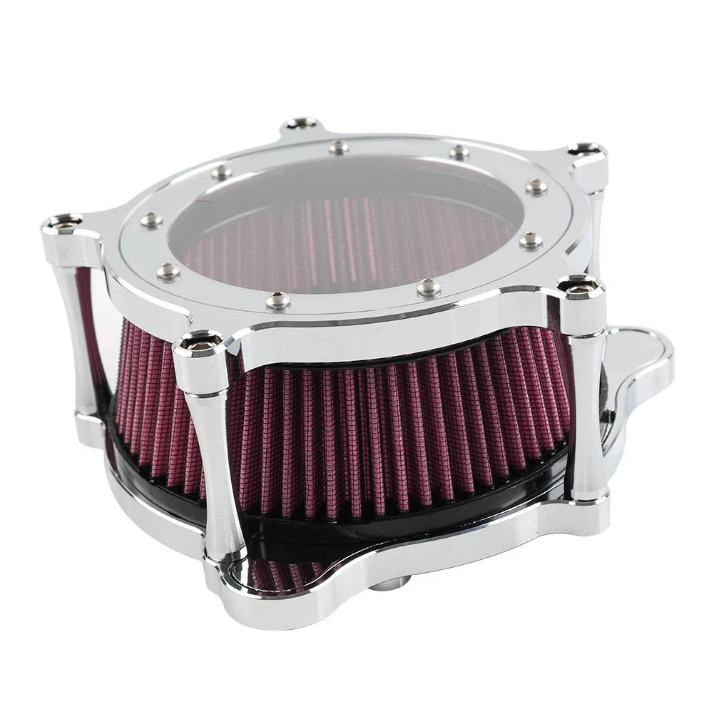 Air Cleaner Intake Filter for Harley Softail Touring Trike 2018-2023 Chrome Red