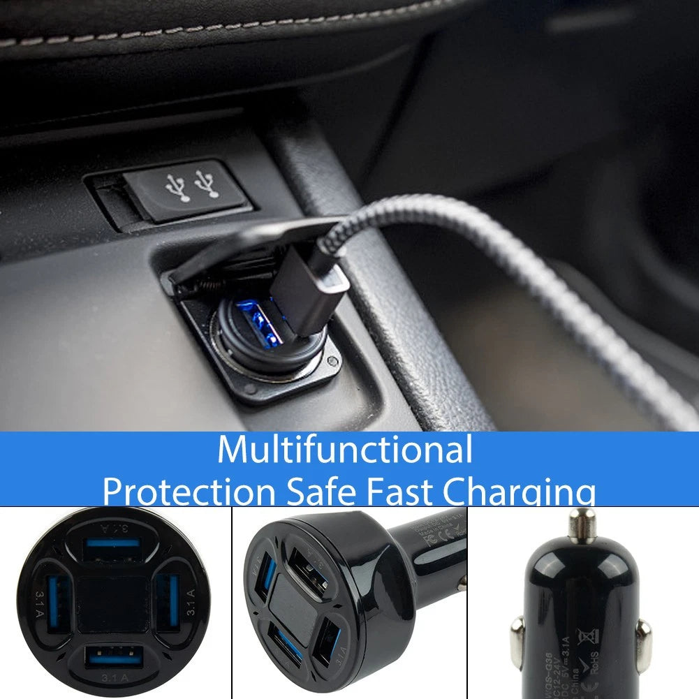 12-24V 3.1A Fast Car Charger for Vehicle