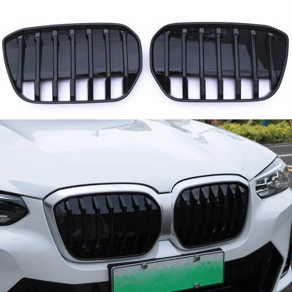 Front Bumper Kidney Grille Mesh Cover for BMW IX3 (2022)
