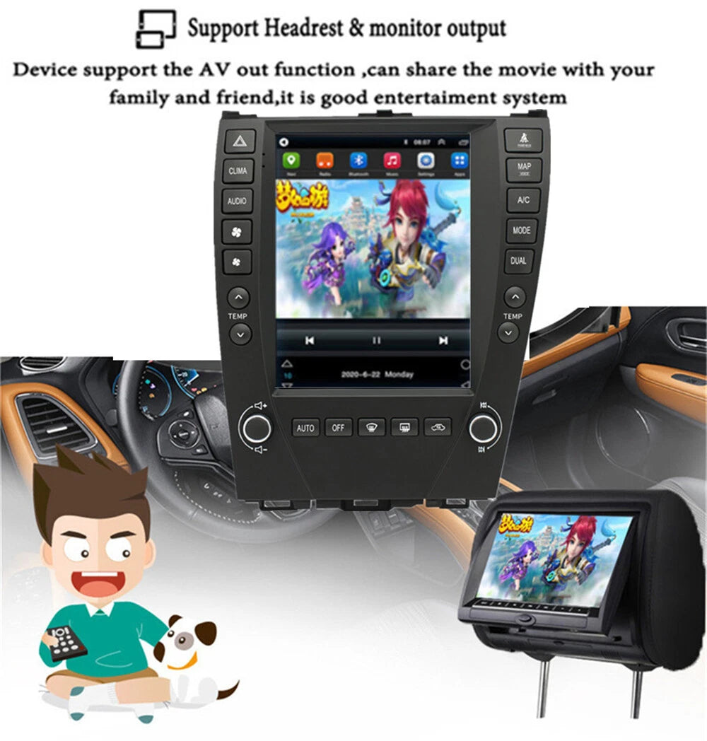 9.7'' Car Stereo GPS Radio for Lexus ES ES240 ES300 ES330 ES350 (2006-2012)