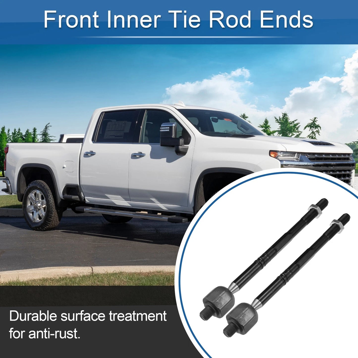 2 x Front Inner Tie Rod End Links for Chevrolet Cruze (2011–2015)