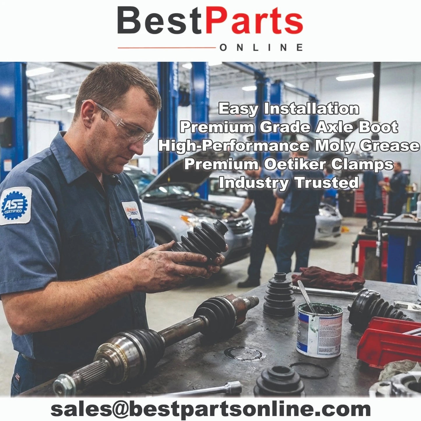 CV Axle Boot Kit Front Inner & Outer for BMW X5 (2007–2013)