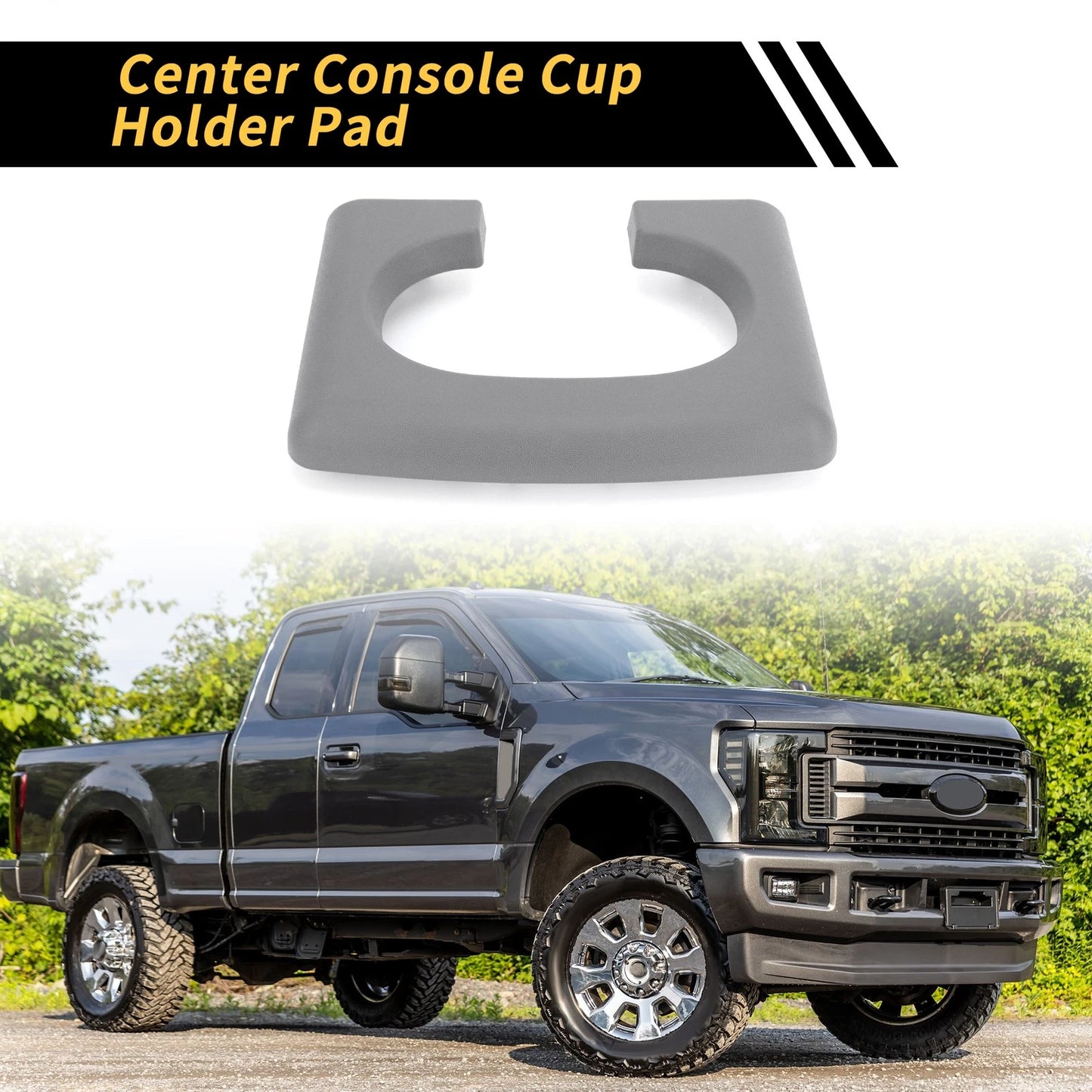 Cup Holder Replacement Pad for Ford F-150 (2004-2014) Gray