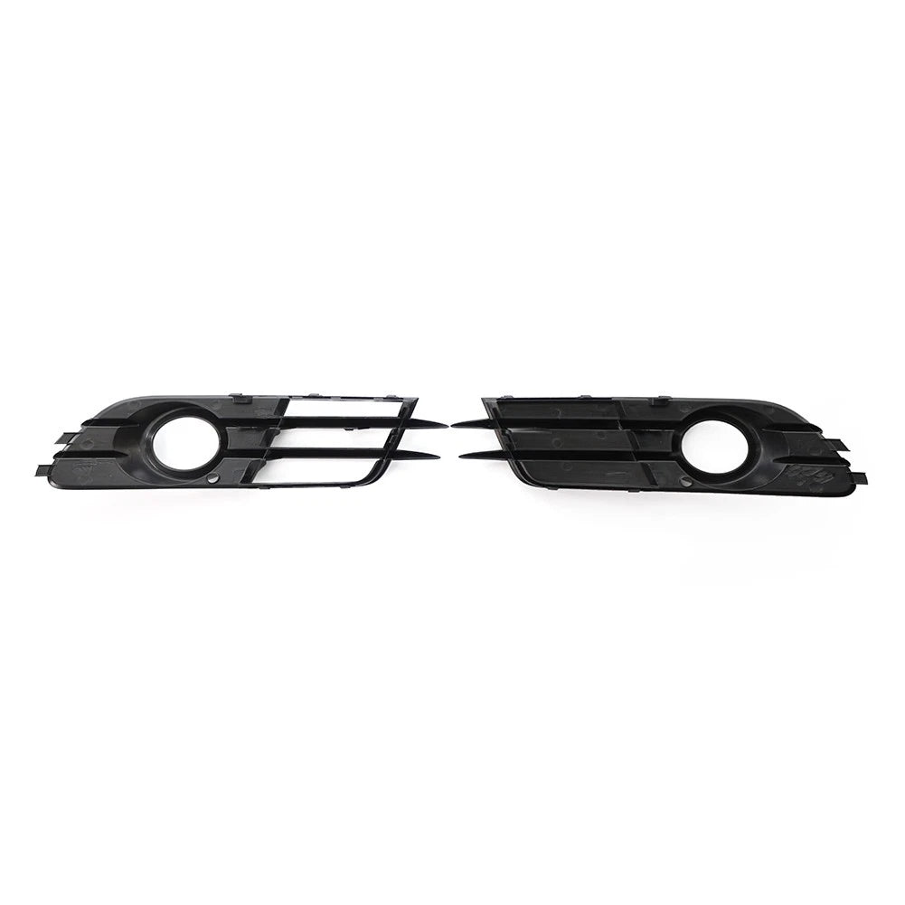 2 x Front Bumper Fog Light Grille Covers for Audi A6 C7 (2012-2015)