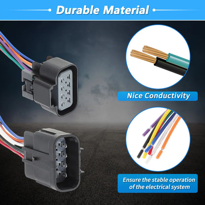 Male and Female Headlights Connector Harness Plug Wire for Chevrolet