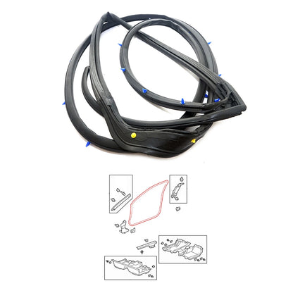 Front Rear Door Weatherstrip Rubber for Honda Accord Sedan CP1 CP2 CP3 2007-2012