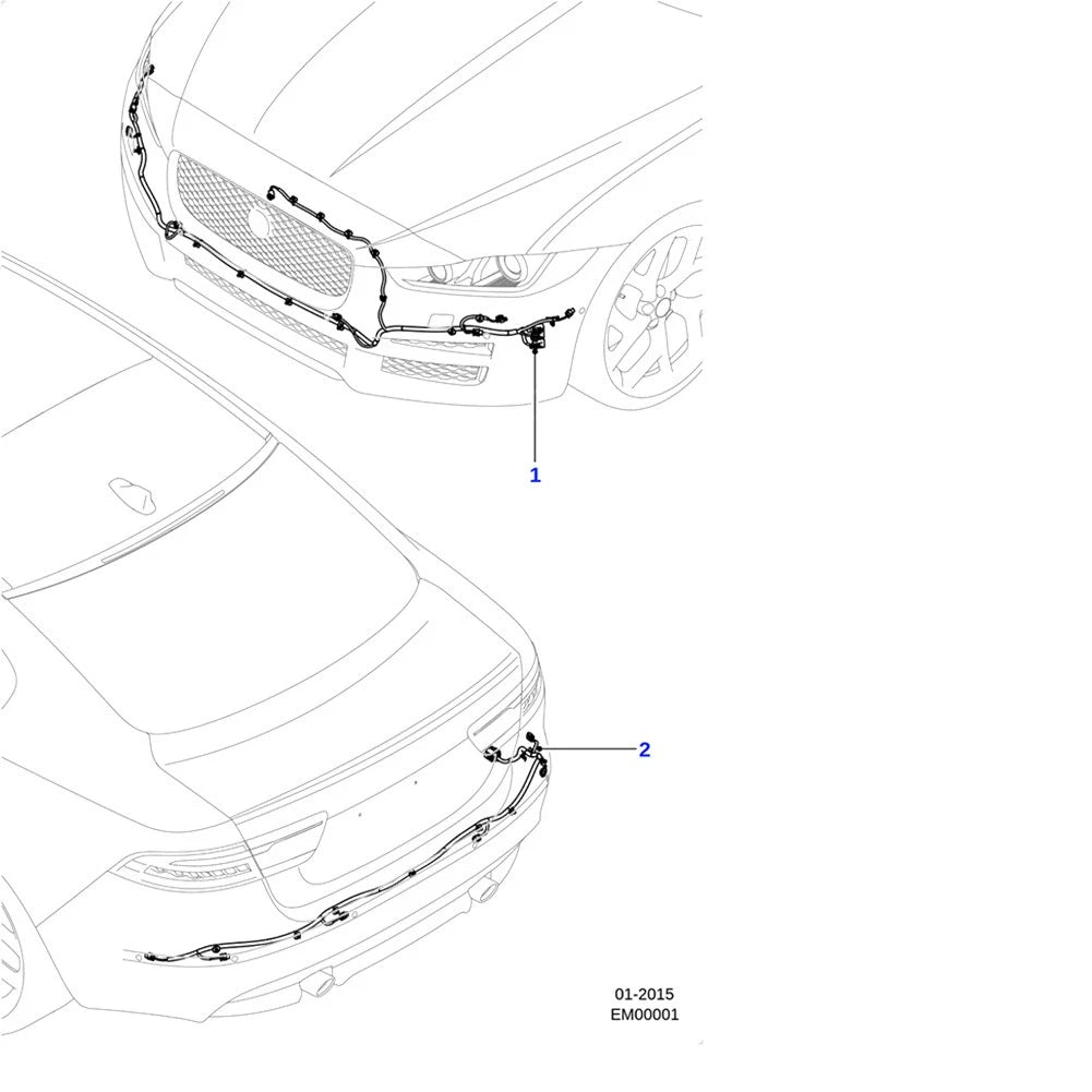 Front Bumper Wiring Harness for Jaguar XE (2020-2024)