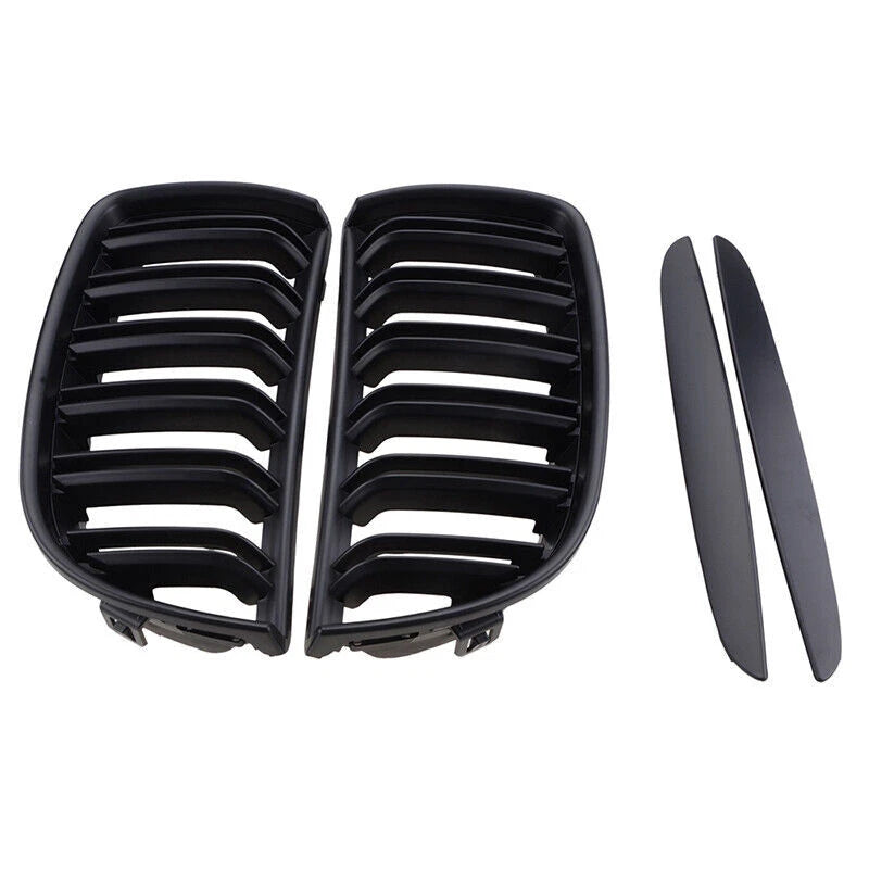 Matte Black Front Kidney Grille for 2005-2008 BMW E90 E91 (2005-2008)