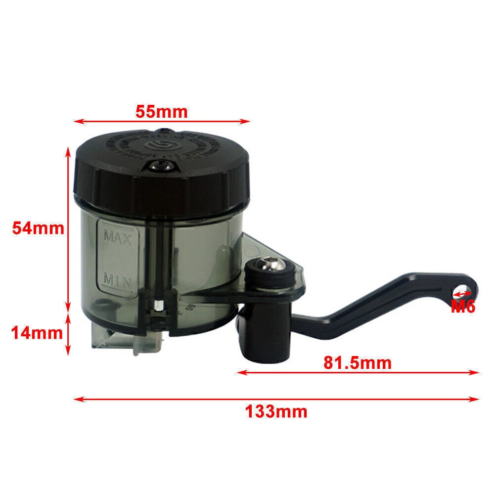 Universal Front Brake Clutch Cylinder Fluid Reservoir Tank for Motorcycle