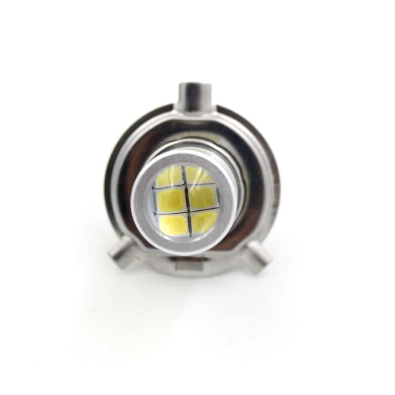 54SMD Auto Motorcycle Headlight H4 LED Lamp Bulb AC DC 6V 8W 1000LM White