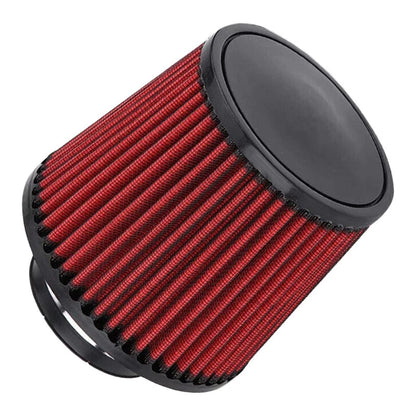 3" Red Cold Air Intake Dry Filter with Clamp for Universal Fit