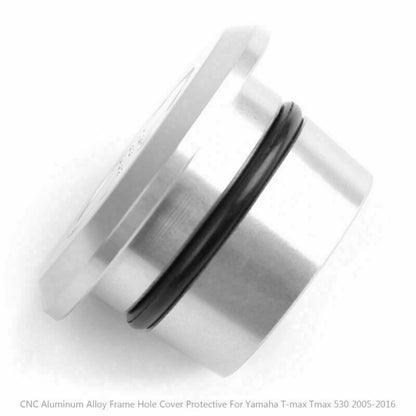 CNC Frame Hole Cover Guard Silver for Yamaha T-Max 530 (2005-2016)