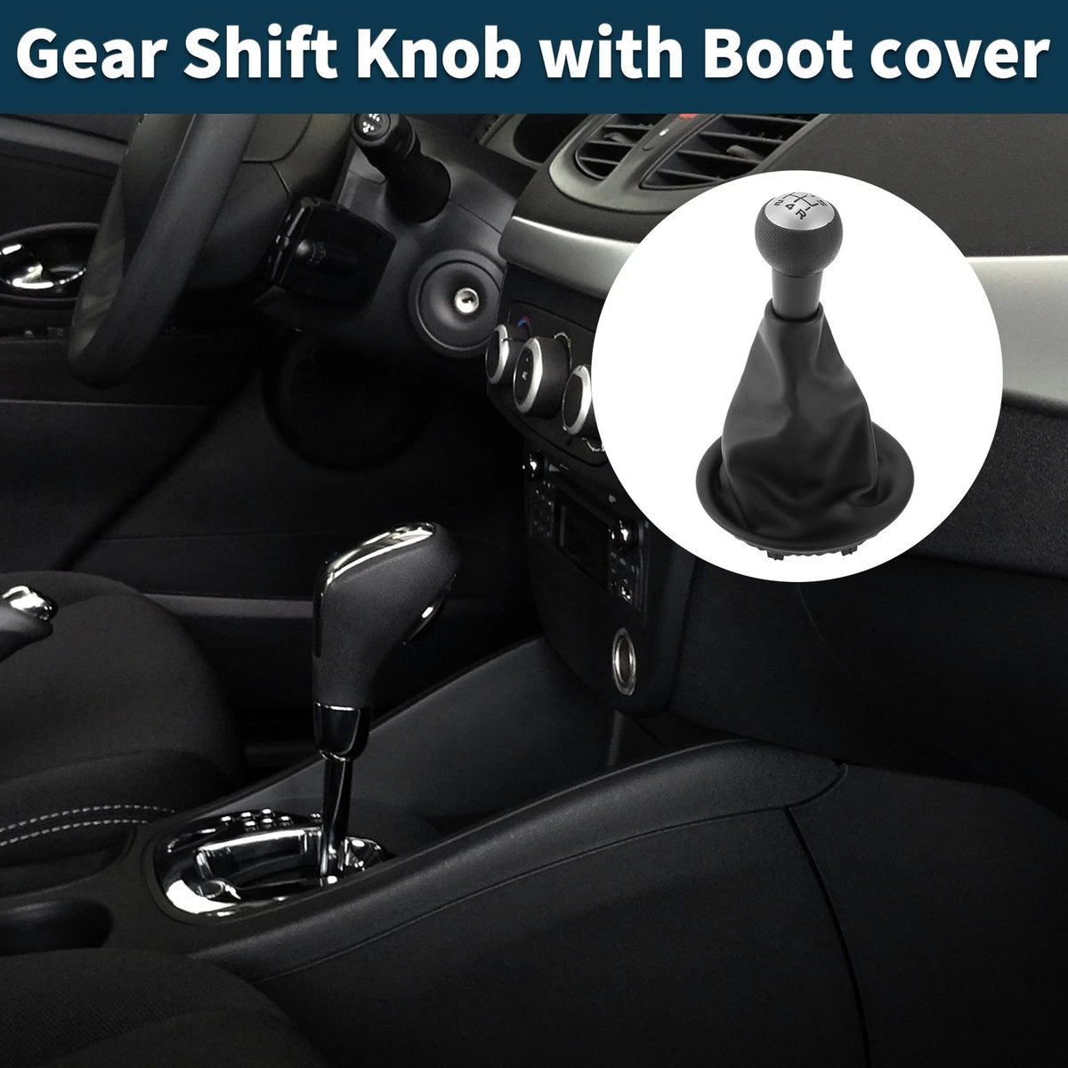 5 Speed Manual Gear Shift Knob & Cover for Citroen Berlingo (2008-2021)