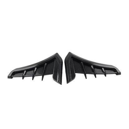 Black Fender Hood Air Flow Intake Trim for Car Side Ventilation Decals