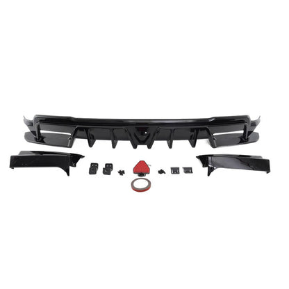 Black Rear Bumper Diffuser Lip Spoiler Kit for Honda CR-V 2023-2025 LED