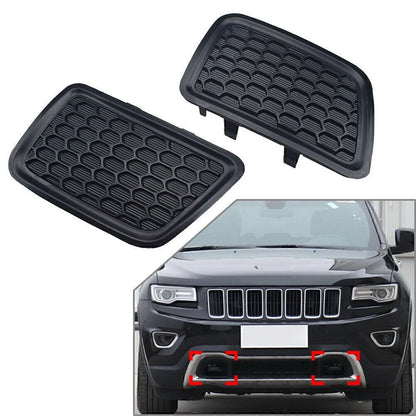 2 x Side Lower Grille Tow Hook Insert Covers for Jeep Grand Cherokee (2014-2016)