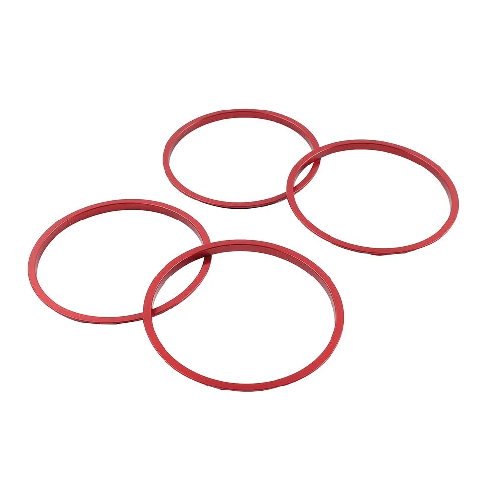 4 x Red AC Outer Vent Trim Covers for Toyota Tacoma (2016-2022)
