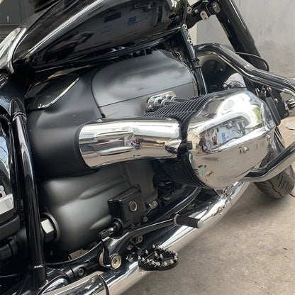 Wide Black Driver Footpegs Kit for BMW R18 Classic (2020 - Present)
