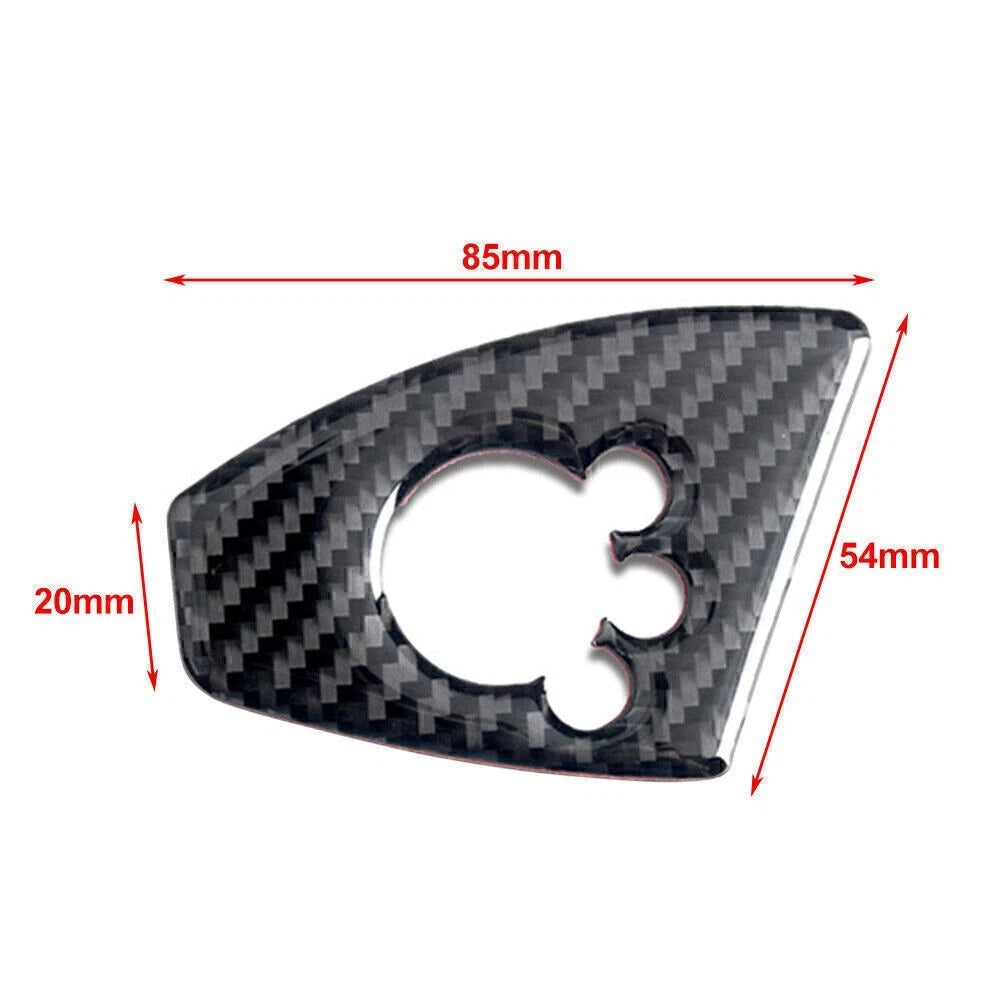 Carbon Fiber RHD Door Lock Switch Cover for Audi TT TTRS (2008-2014)
