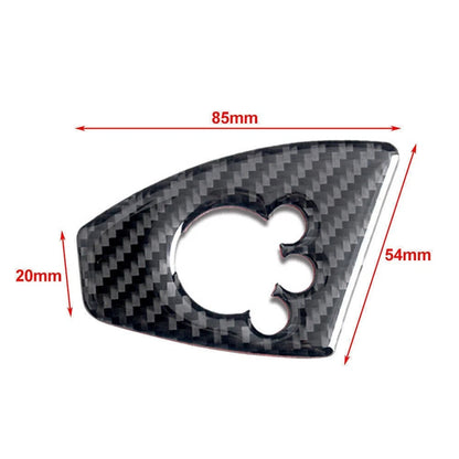 Carbon Fiber RHD Door Lock Switch Cover for Audi TT TTRS (2008-2014)
