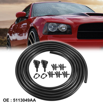 Windshield Washer Nozzle 2.8m Hose Kit for Dodge / Chrysler