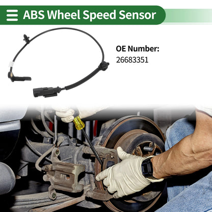 ABS Wheel Speed Sensor 2 x Rear Left/Right for Buick GL8