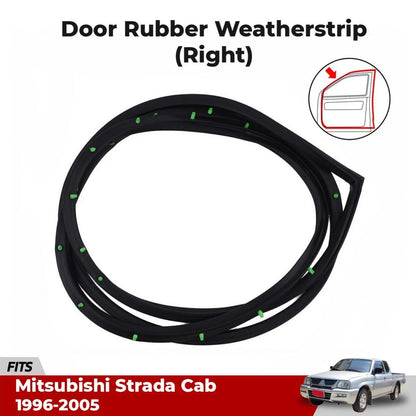 Door Rubber Seal Front RH Fits Mitsubishi L200 Strada Cab Pickup UTE 1996-05 D09
