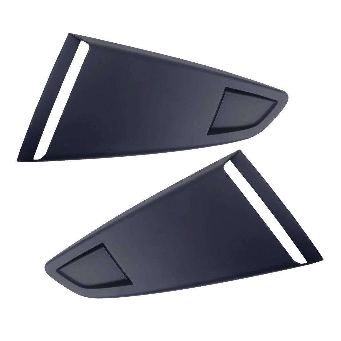 2 x Rear Louver Vent Air Scoop Covers for Ford Mustang (2015-2018) Black