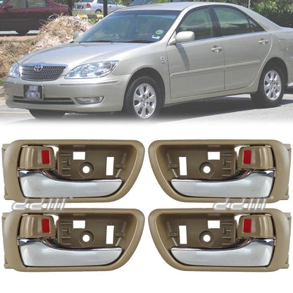 Beige & Chrome Interior Door Handle for Toyota Camry (2002-2006)