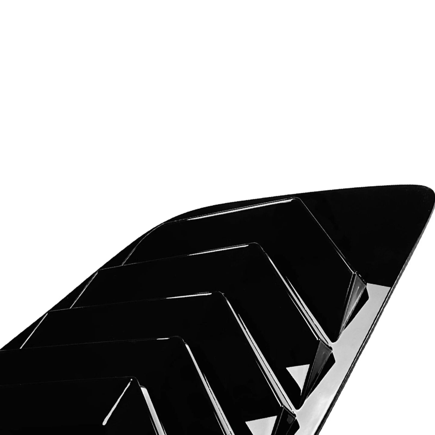 2 x Gloss Black Rear Side Window Louvers for BMW X3 G01 (2018-2024)