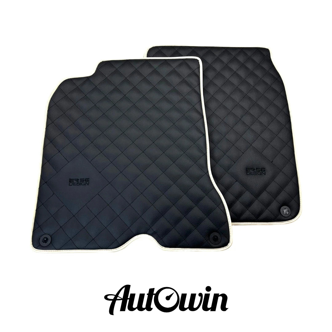 Leather Floor Mats for Ferrari California T (2015-2018) - Beige Trim