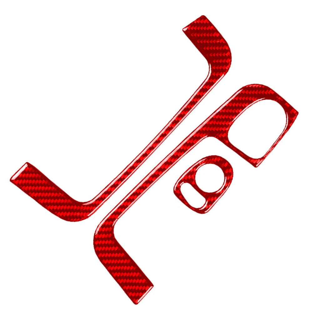 Carbon Fiber Interior Door Armrest Handle Trim for Fiat 500 (2012-2015)