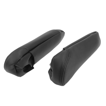 Black Microfiber Leather Front Seat Armrest Cover for Toyota Sienna (2011-2023)