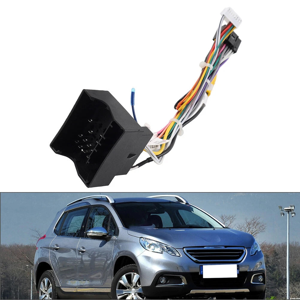 Radio Stereo Power Harness Cable for Citroen C3 C4 C5, Peugeot 3008 (2002-2023)