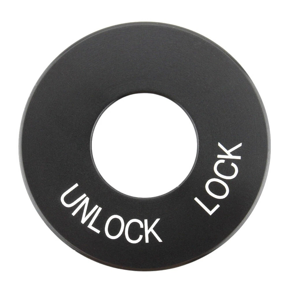 Black Ignition Fork Lock Trim Insert for Harley Road King FLHR (1994-2024)