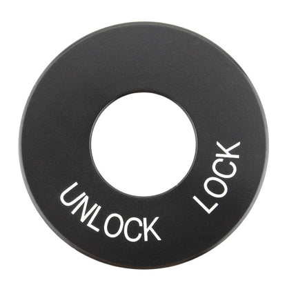 Black Ignition Fork Lock Trim Insert for Harley Road King FLHR (1994-2024)