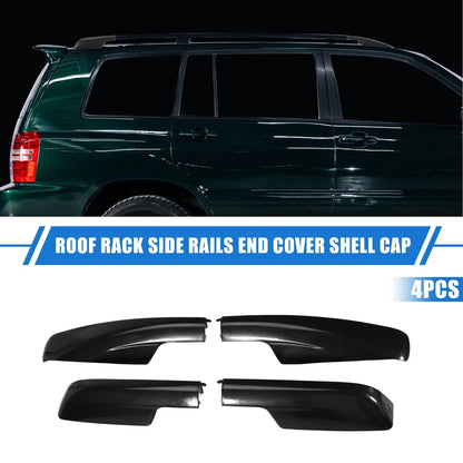 4pcs Car Roof Rack Side Rails End Cover for Toyota Highlander (2001–2007)