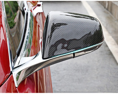 Carbon Fiber Mirror Covers for Tesla Model S Glossy Black (2012-2020)