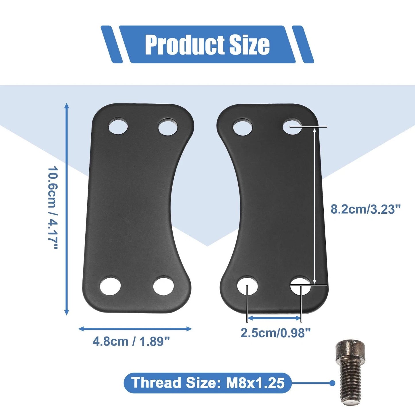 21" Front Wheel Fender Risers Lift Bracket Adapter for Harley Street Glide