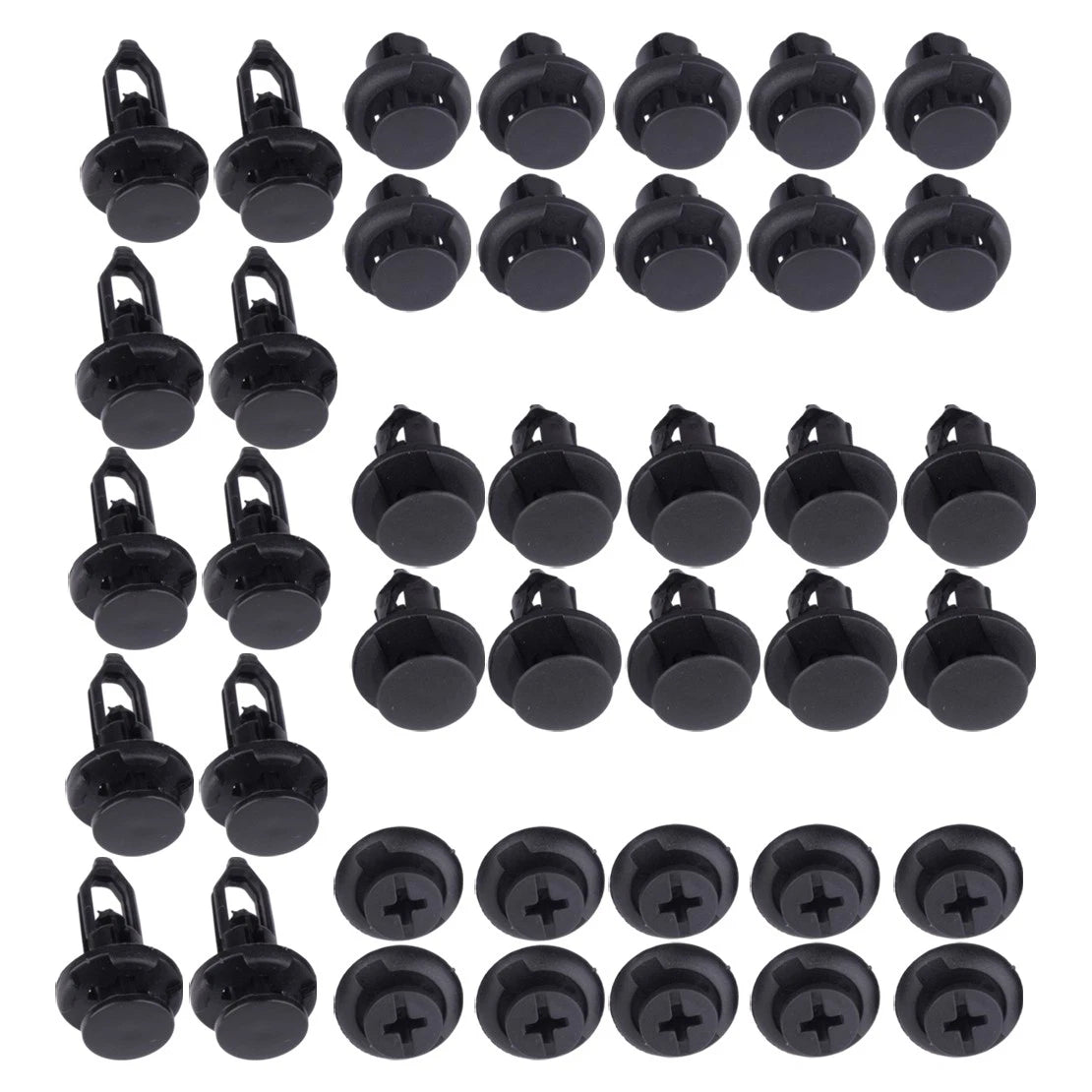40x Bumper Rivet Retainer Trim Molding Push Pin Clips for Car (Various Years)