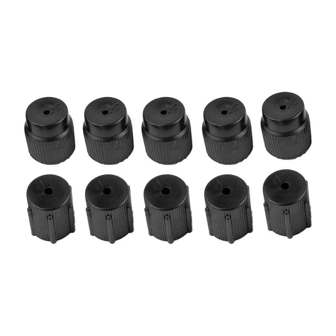 A/C System Charging Port Caps 1 Set for Car - R134a 13mm Low & 16mm High