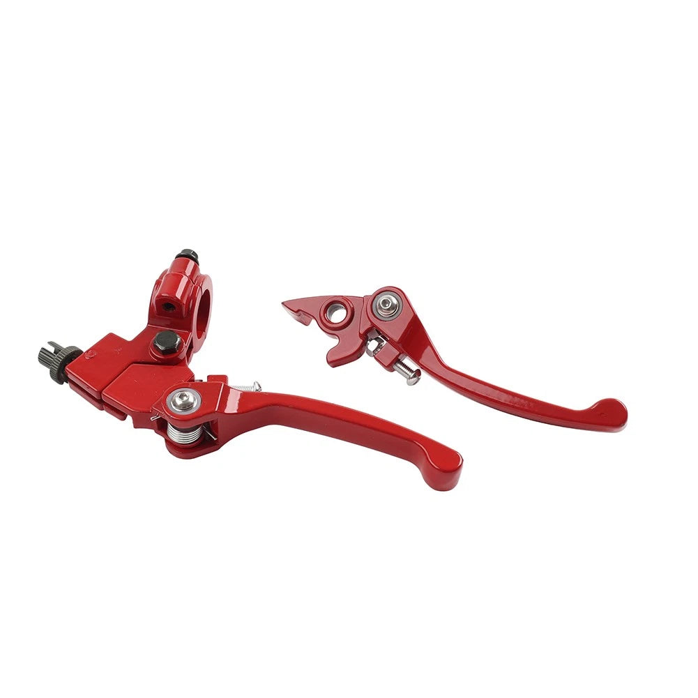 Red Brake Clutch Levers for Dirt Bike 50cc 125cc 22mm 7/8" Handlebar