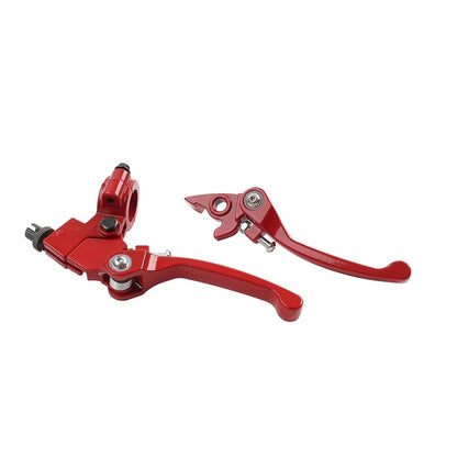 Red Brake Clutch Levers for Dirt Bike 50cc 125cc 22mm 7/8" Handlebar