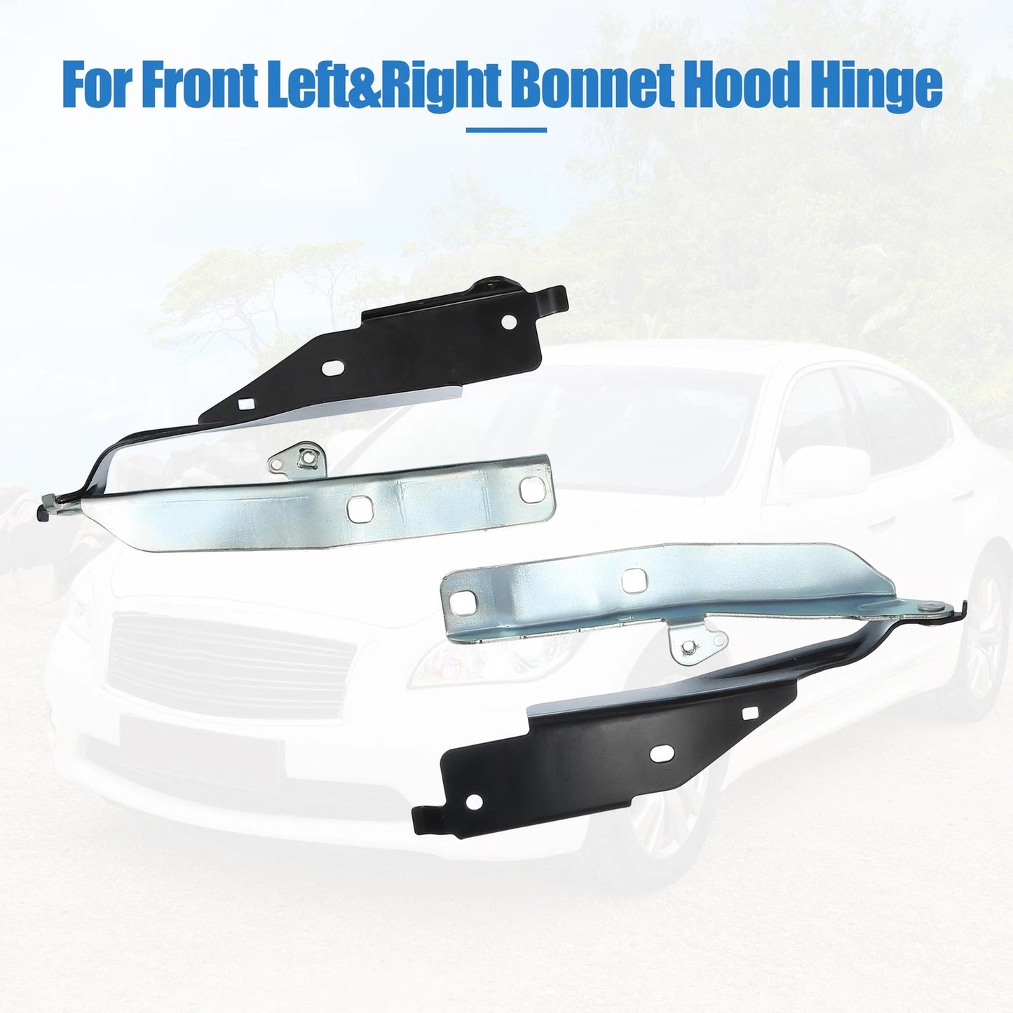 1 Pair Bonnet Hood Hinge for Infiniti Q50 Q60 Q70 Q70L (14-18)