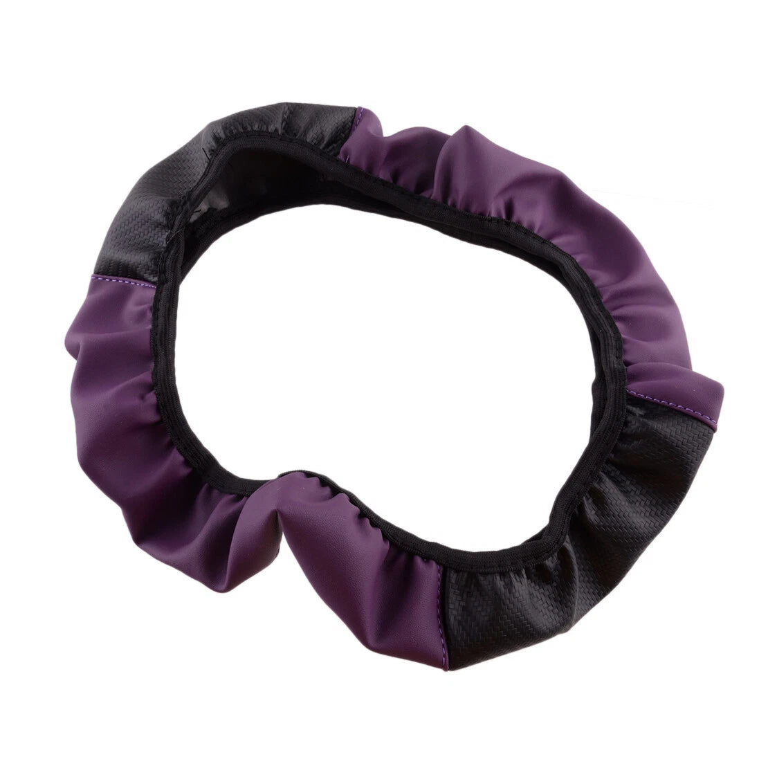 15" Universal Steering Wheel Cover for Car - Purple Black