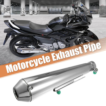 1pcs Exhaust 1.42'' Inlet Muffler Pipe Chrome for Motorcycle